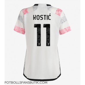 Juventus Filip Kostic #11 Replika Bortatröja Damer 2023-24 Kortärmad